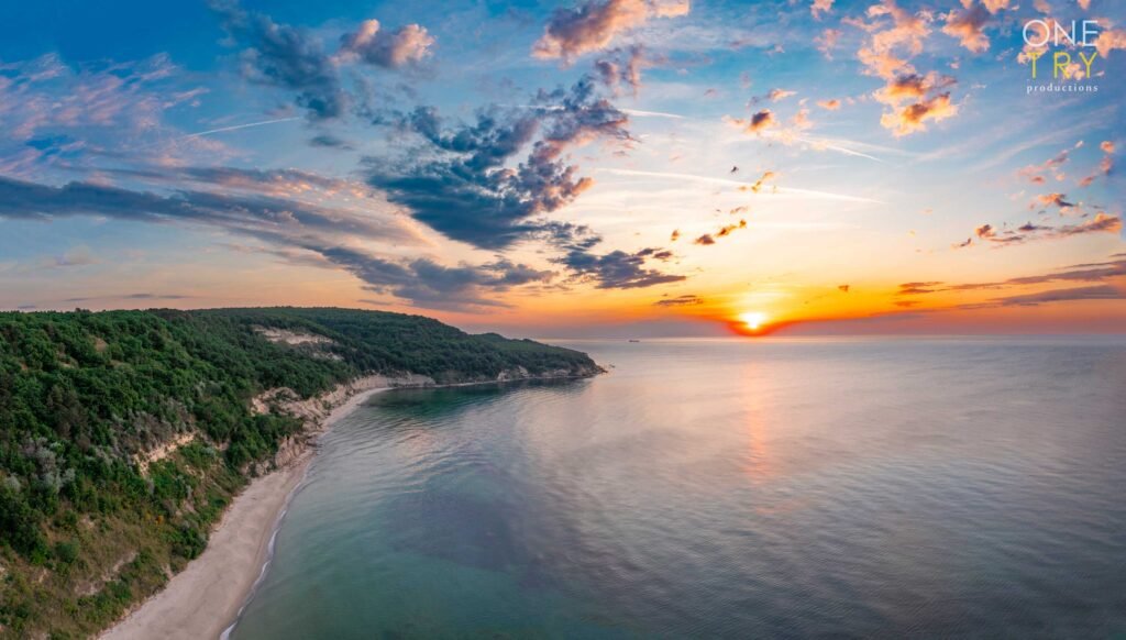 Въздушна панорама над Камчия Черно море, България